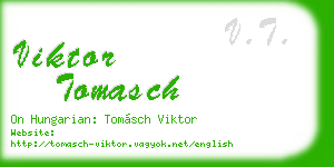 viktor tomasch business card